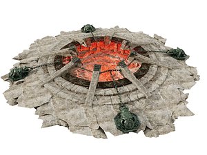 Game-Ready Sealed Lava Pit Arena