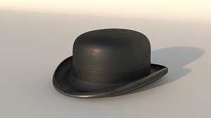 3D bowler hat