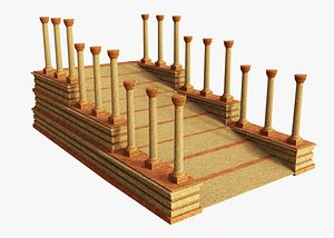 Fantasy Columns Stairs model