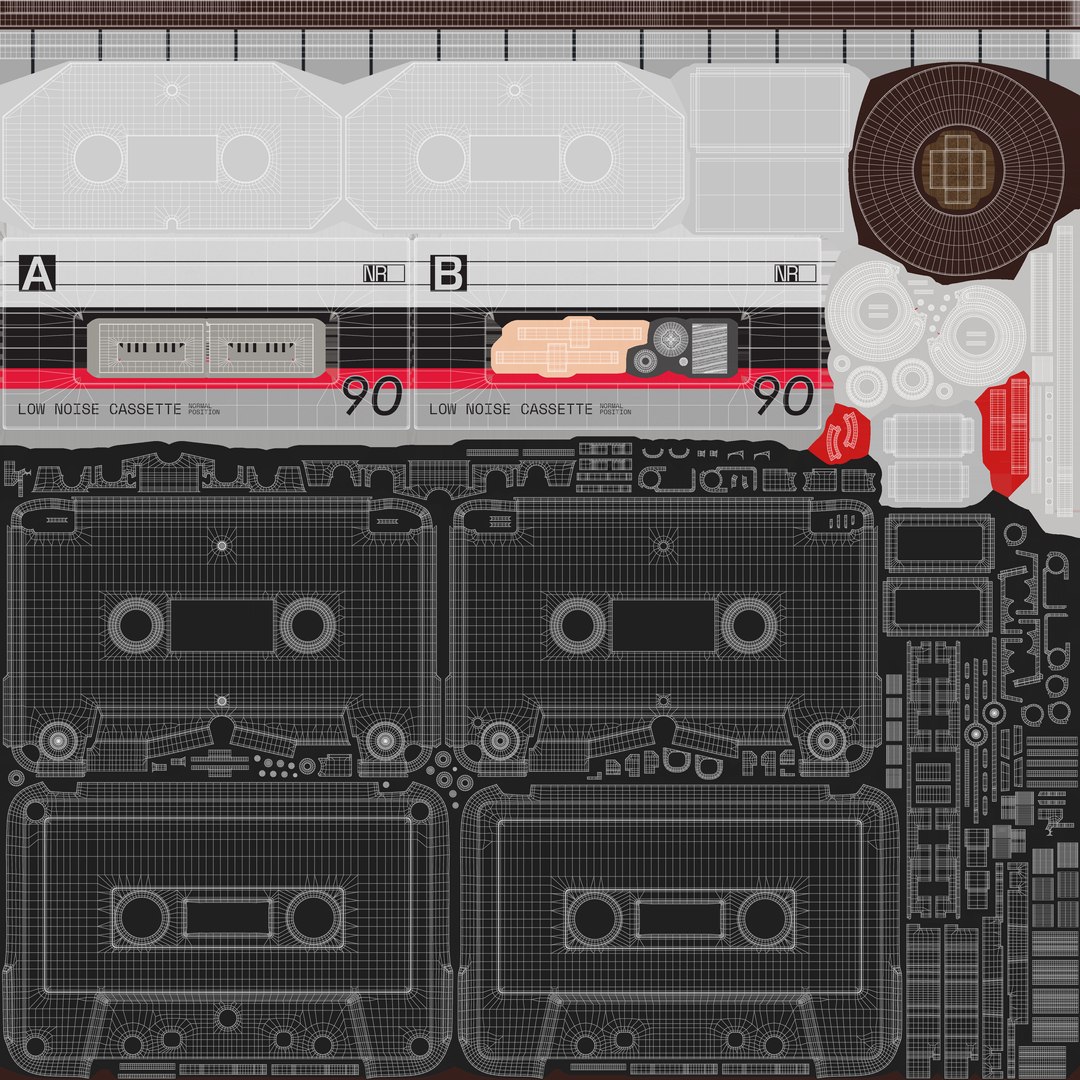 3D Cassette Tape - 80s A model https://p.turbosquid.com/ts-thumb/GQ/kdsWnt/Pp/uv_grid_cassette/png/1769124743/1920x1080/fit_q87/695b5d0525b0ead925121dcd8285c245adb8c835/uv_grid_cassette.jpg