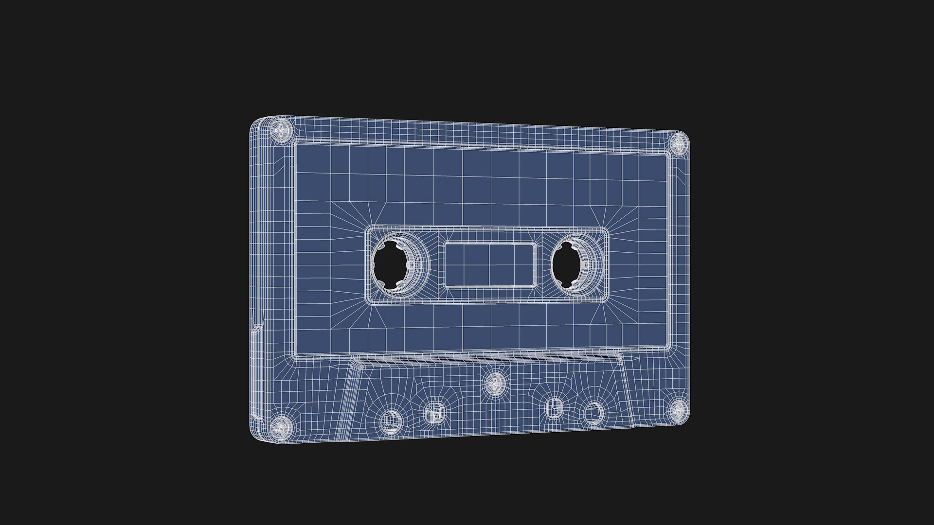 3D Cassette Tape - 80s A model https://p.turbosquid.com/ts-thumb/GQ/kdsWnt/mR/wireframe_01/png/1769124721/1920x1080/fit_q87/506bb9e8db36f4e4b6c2fb93fce0b1513acbd723/wireframe_01.jpg