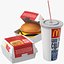 real food burger 3D model