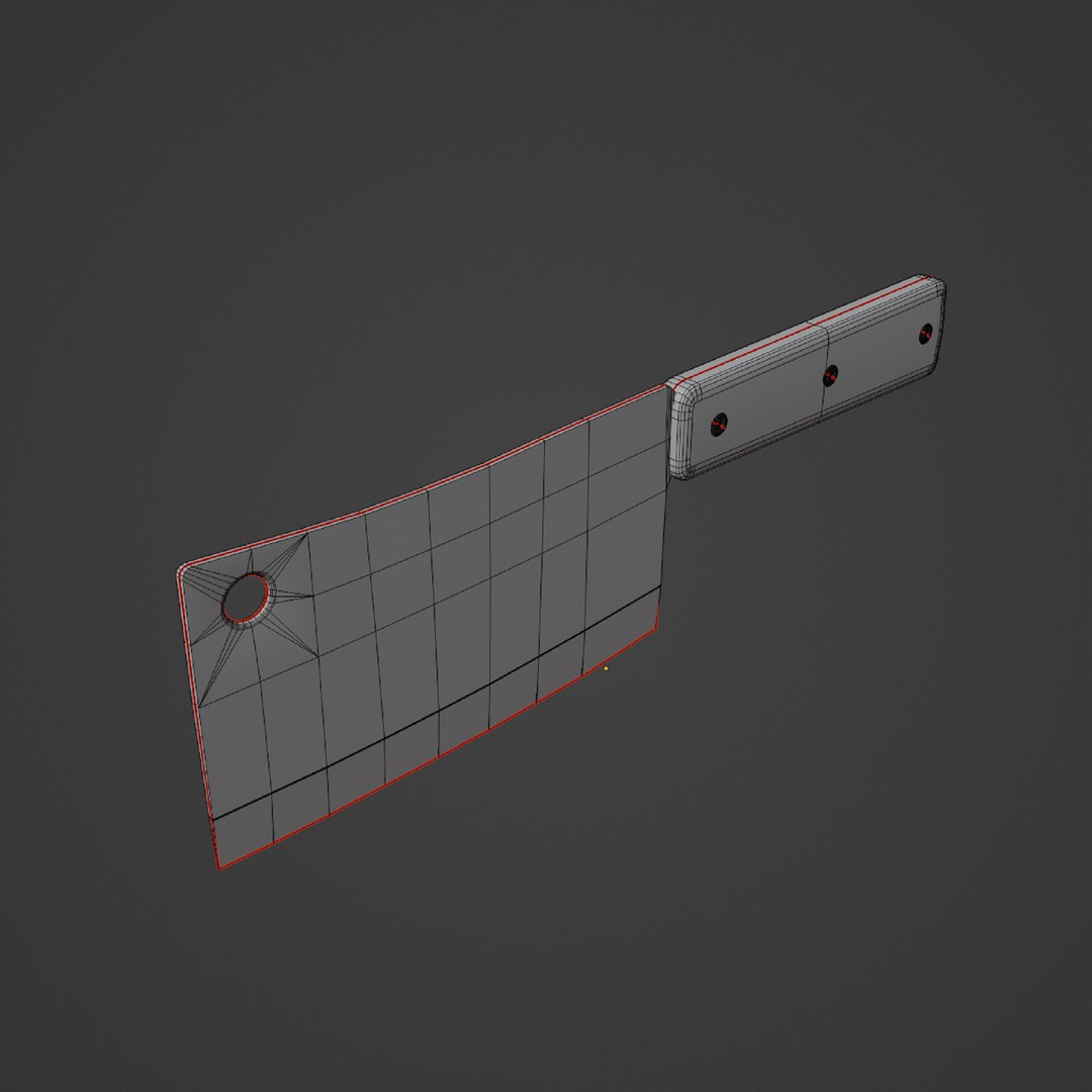 Meat Cleaver A 03 3D Model - TurboSquid 2289700