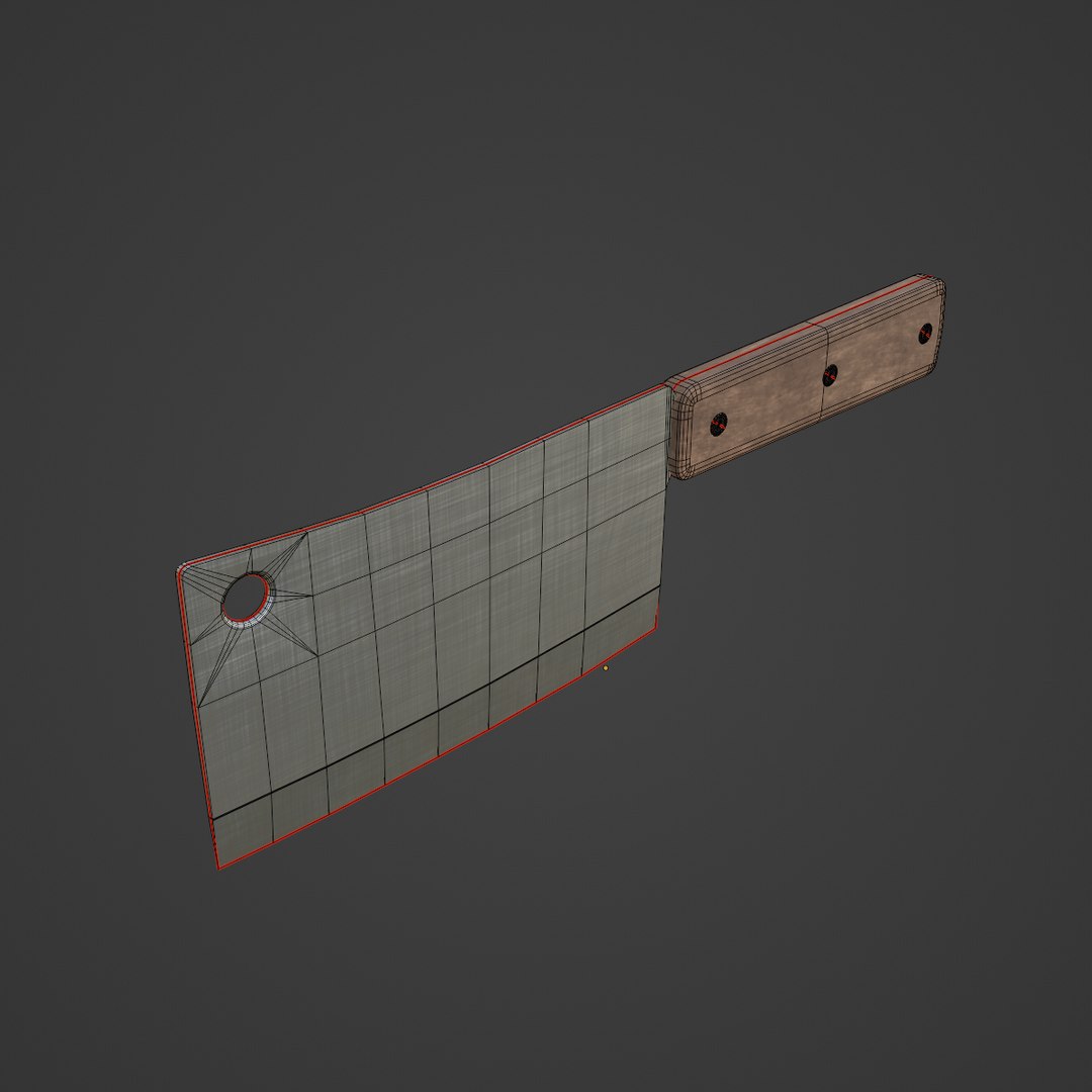Meat Cleaver A 03 3D Model - TurboSquid 2289700