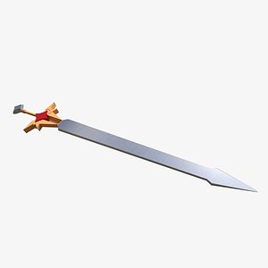 Low Poly Sword 3Ds MAX