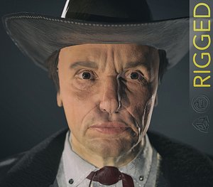 Cowboy Character PBR Rigged
