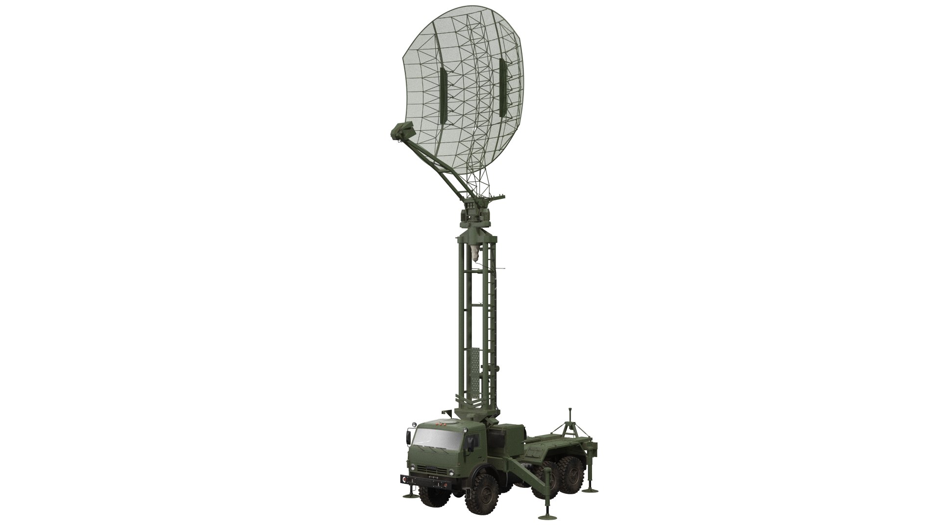 Kasta 2E2 Radar Truck 3D model preview