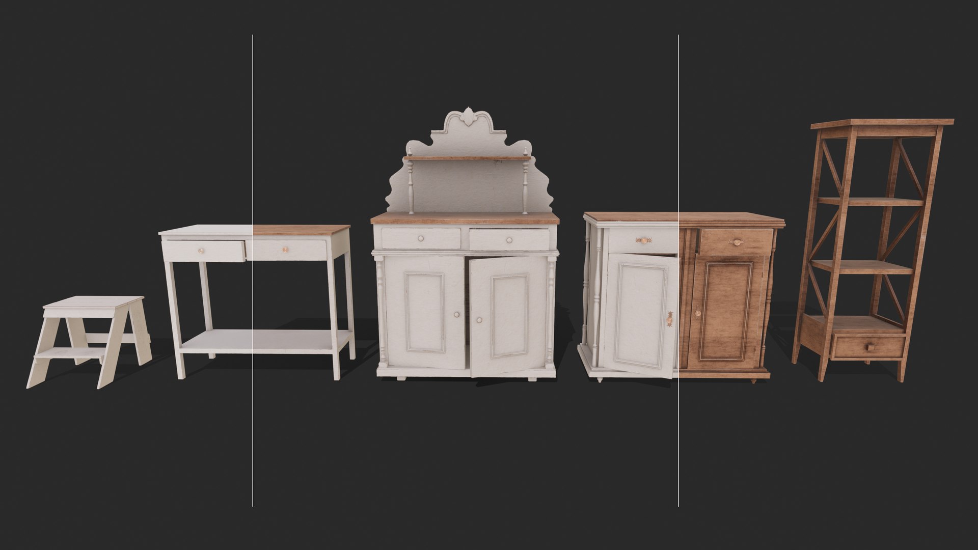 Painted Furniture Pack 3D model https://p.turbosquid.com/ts-thumb/GR/Aw1jYT/Gy/3/jpg/1753898664/1920x1080/fit_q87/6d6b5f74a5d22a360b126872cfe681df862be793/3.jpg