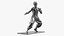 Miniature Silver Figure of Bruce Lee