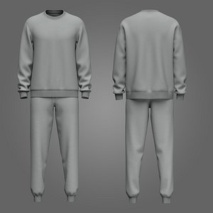 3D Sweatshirt Joggers3d Model model