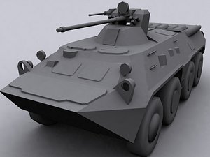 btr 80 personnel carrier 3d model