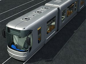 3d model city train