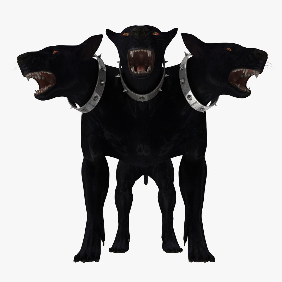 three-headed dog cerberus 3d max