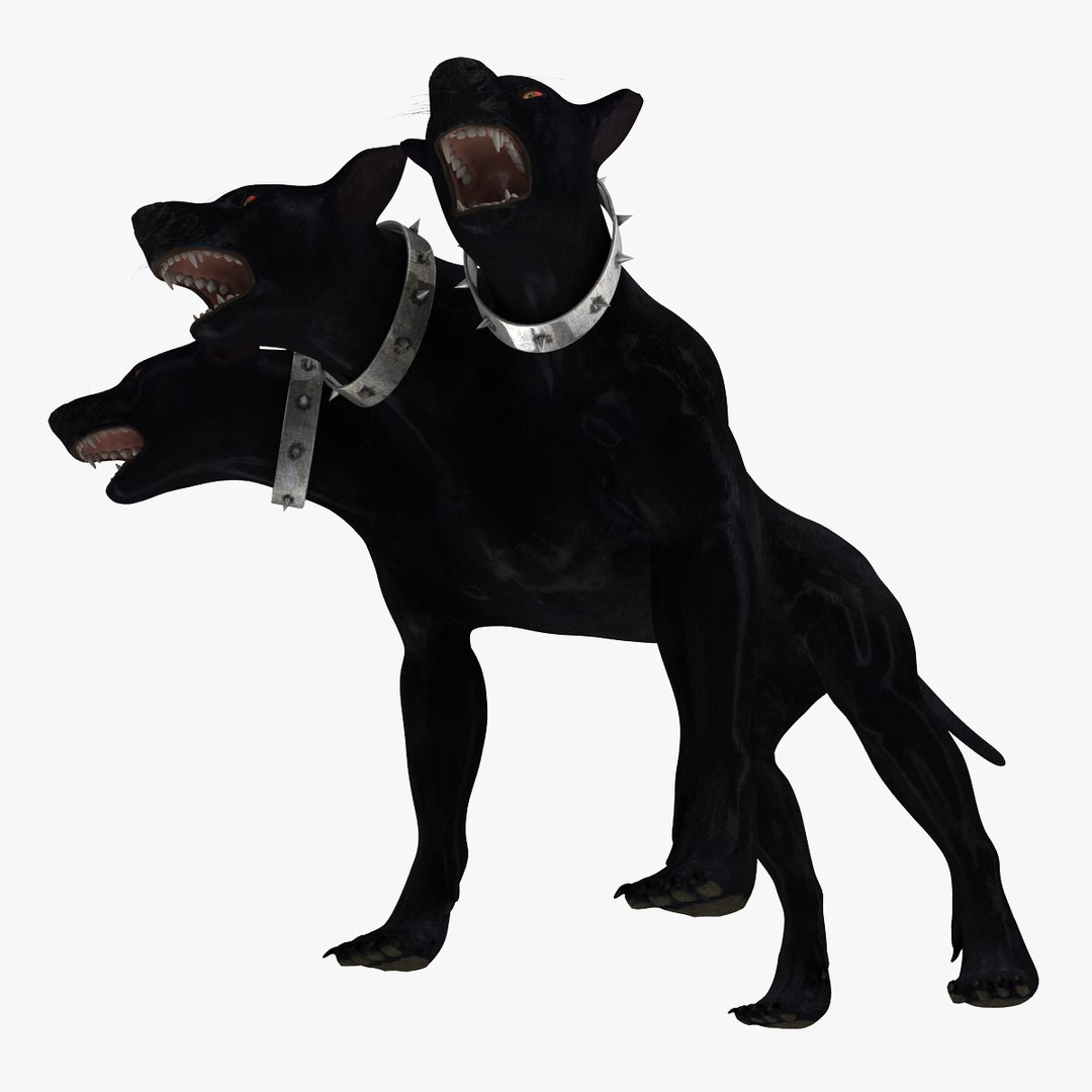 three-headed dog cerberus 3d max