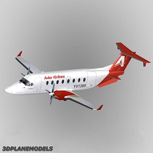 3d beechcraft 1900d airliner avior