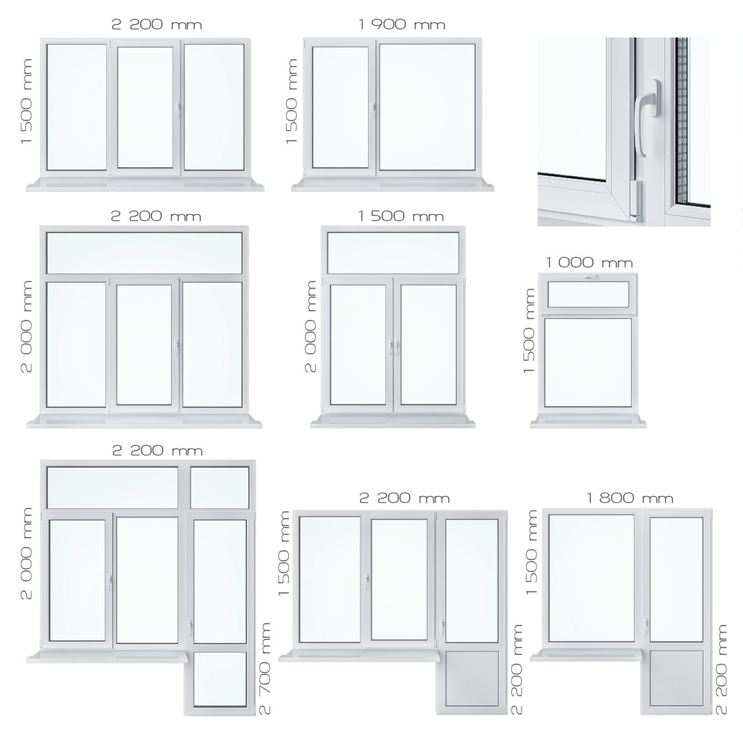 3D Model Set Windows - TurboSquid 1213937