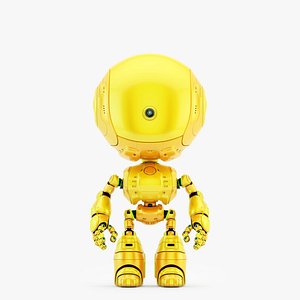 Unique cyclops robot with one camera eye