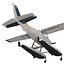 Cessna 172 Seaplane Rigged 3D Model