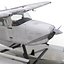 Cessna 172 Seaplane Rigged 3D Model
