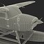 Cessna 172 Seaplane Rigged 3D Model