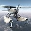 Cessna 172 Seaplane Rigged 3D Model