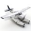 Cessna 172 Seaplane Rigged 3D Model