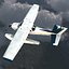 Cessna 172 Seaplane Rigged 3D Model