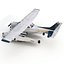 Cessna 172 Seaplane Rigged 3D Model
