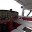 Cessna 172 Seaplane Rigged 3D Model