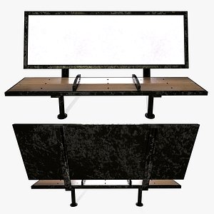 3D Advertising bench 03-08