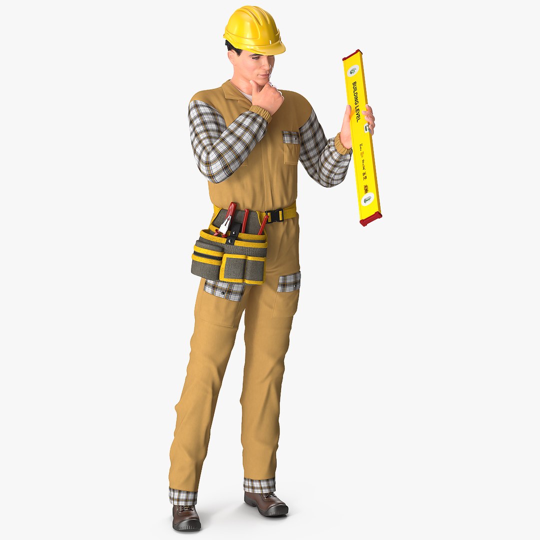 Builder Thinking 3D model preview