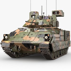 Bradley M2A3 Tank PBR model