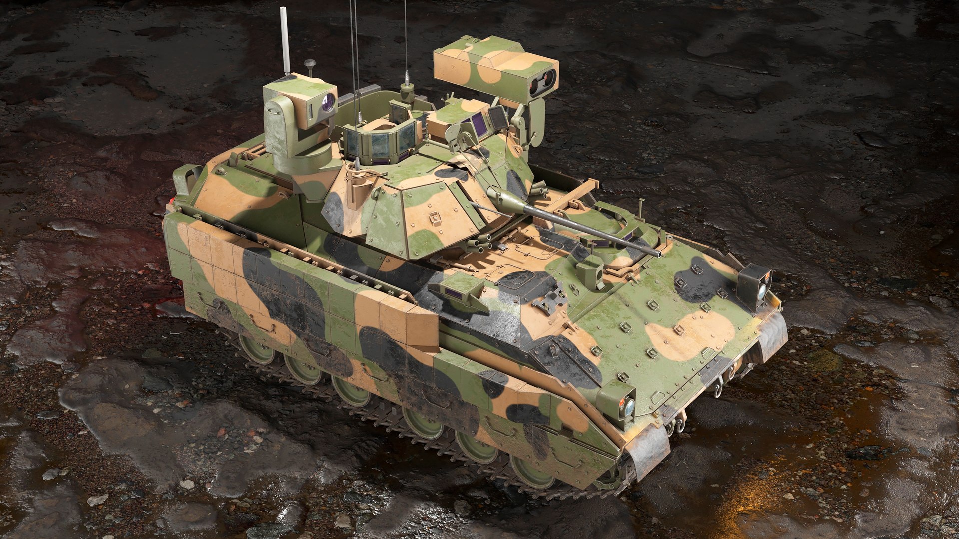 Bradley M2A3 Tank PBR model https://p.turbosquid.com/ts-thumb/GR/dDN5j1/J8/8ps/jpg/1727953157/1920x1080/fit_q87/18ea449eacc9a2333c1c94a8693ecb035750f539/8ps.jpg