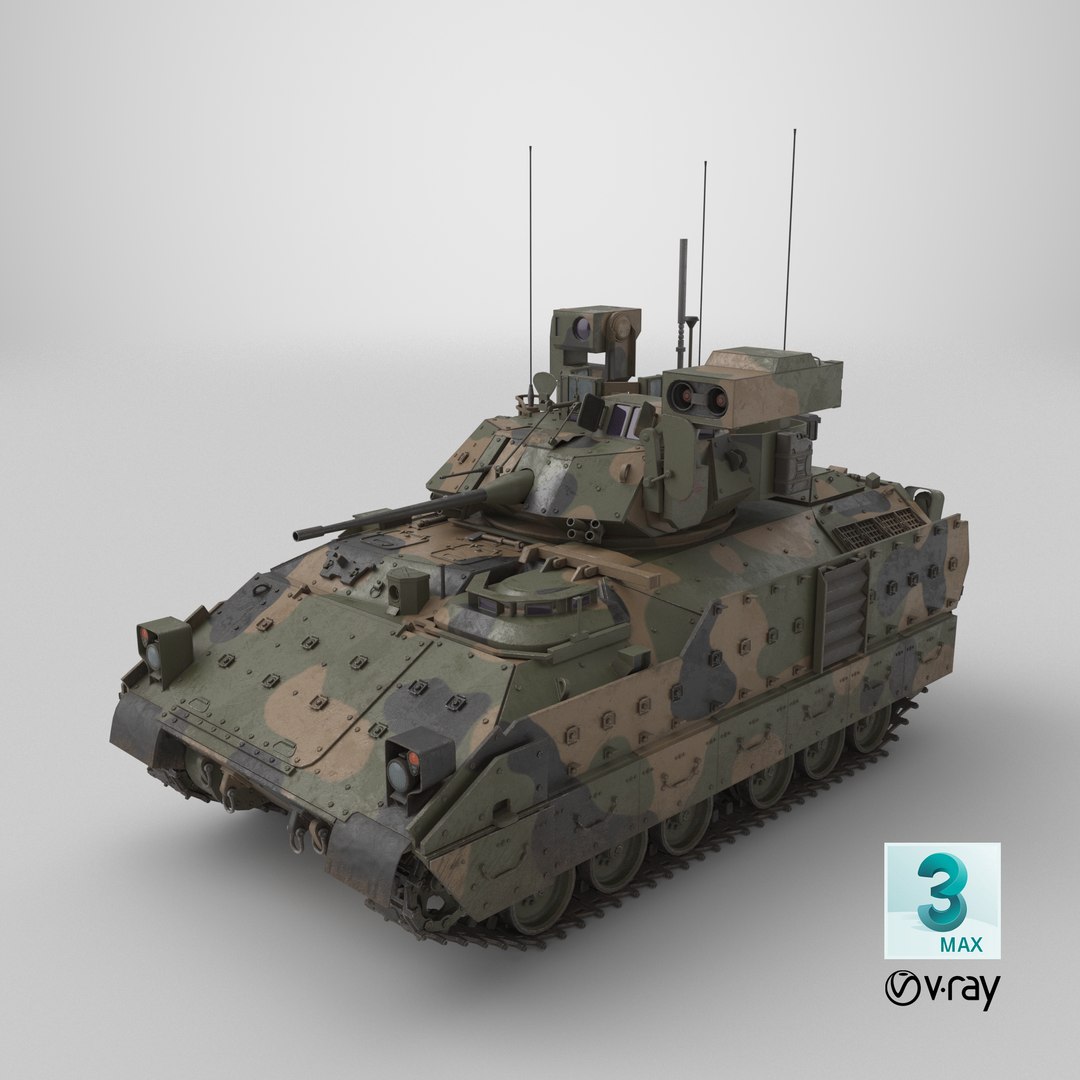 Bradley M2A3 Tank PBR model https://p.turbosquid.com/ts-thumb/GR/dDN5j1/OP/stemcell_max_vray_render/png/1729778822/1920x1080/fit_q87/d2c501b5c81d6ea87c170c11076017cb5b40bb98/stemcell_max_vray_render.jpg