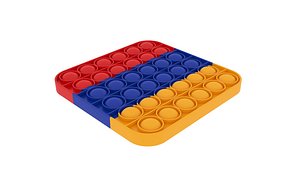 Square Flag of Armenia Pop It Fidget Toy