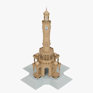 Izmir Clock Tower - Izmir Saat Kulesi 3D