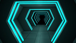 Sci Fi Tunnel 3D model