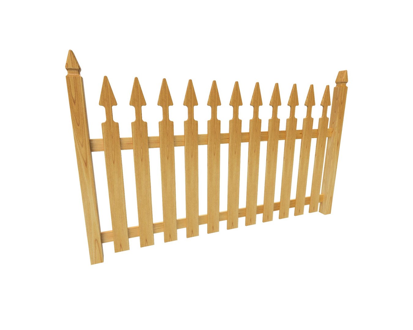 3D Model Wooden Fence - TurboSquid 2144856