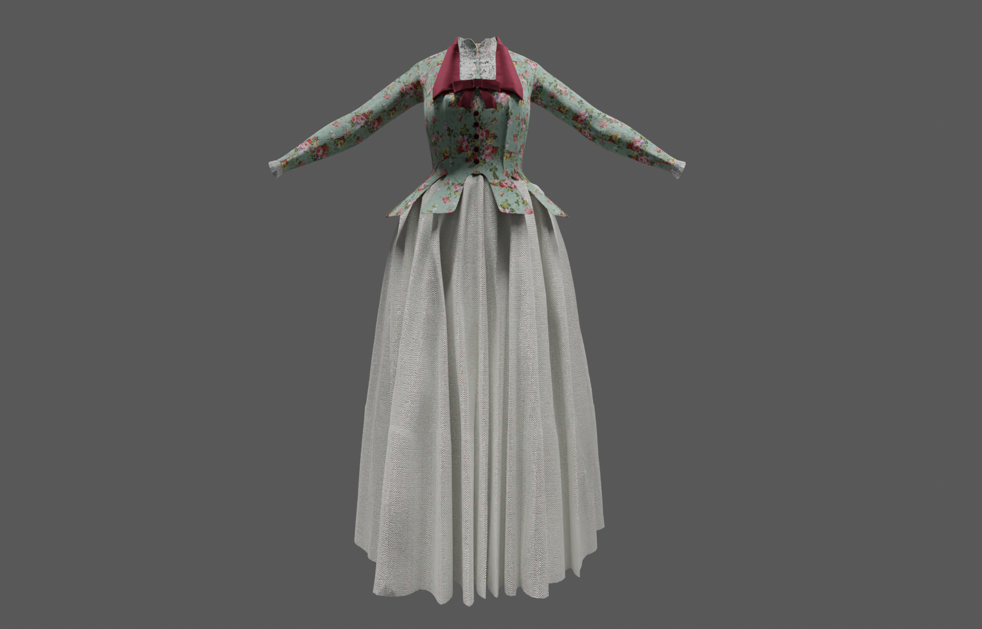 無料late Victorian Dress3dモデル Turbosquid 1968725 