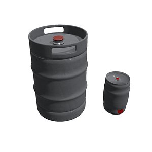 beer barrels 3D model