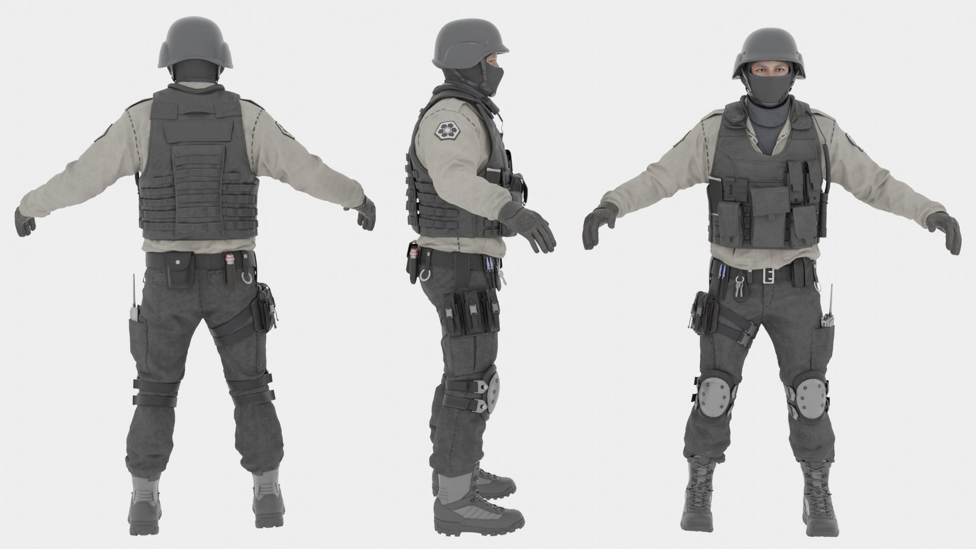 modelo 3d Balsa de la policía SWAT - TurboSquid 2479364