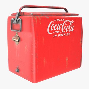 Old Coca Cola Cooler 3D