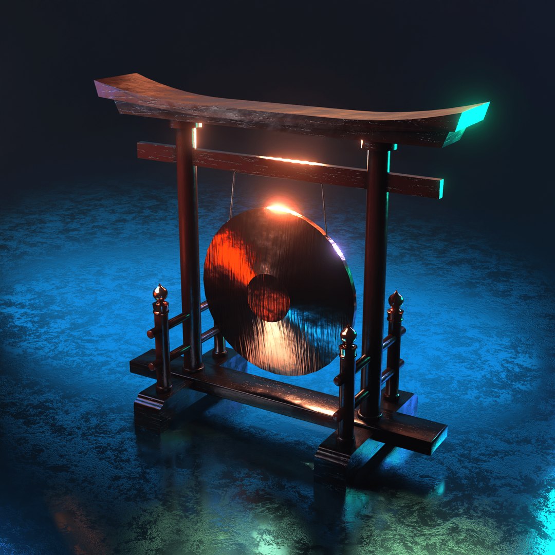 Free Japan Gong 3D Model - TurboSquid 2023020