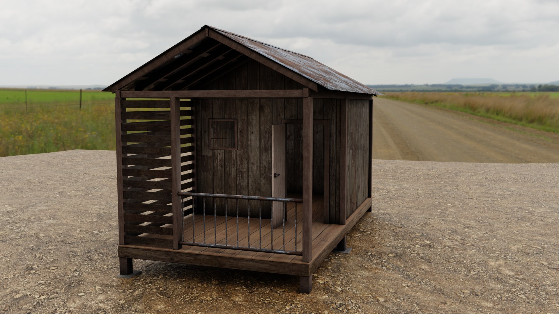 Realistic Rustic Wooden Cabin Shed with Porch  3D Model1 3D https://p.turbosquid.com/ts-thumb/GS/3yEJMd/aZ/shedf1/png/1777140673/1920x1080/fit_q87/ea311ef23989d56d74543905e04ebea4c89630f6/shedf1.jpg