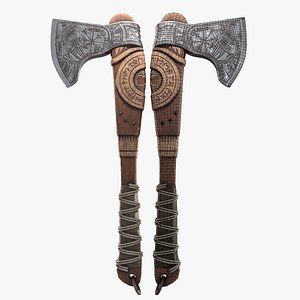 3D Norse Axe - 4K PBR Textures model
