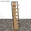 Ladder Wooden Shelf 3D model