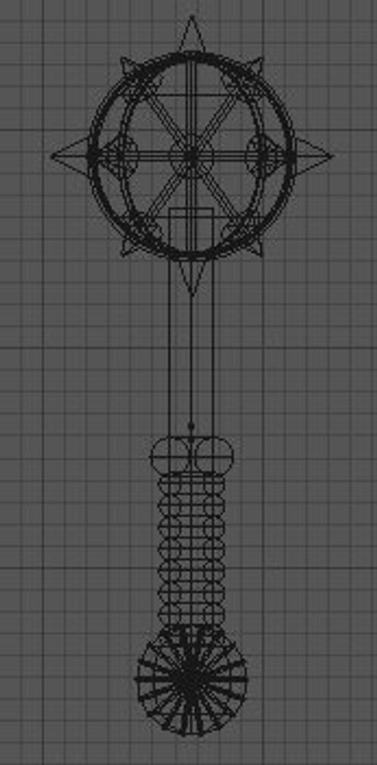 Spiked Mace 3d Model