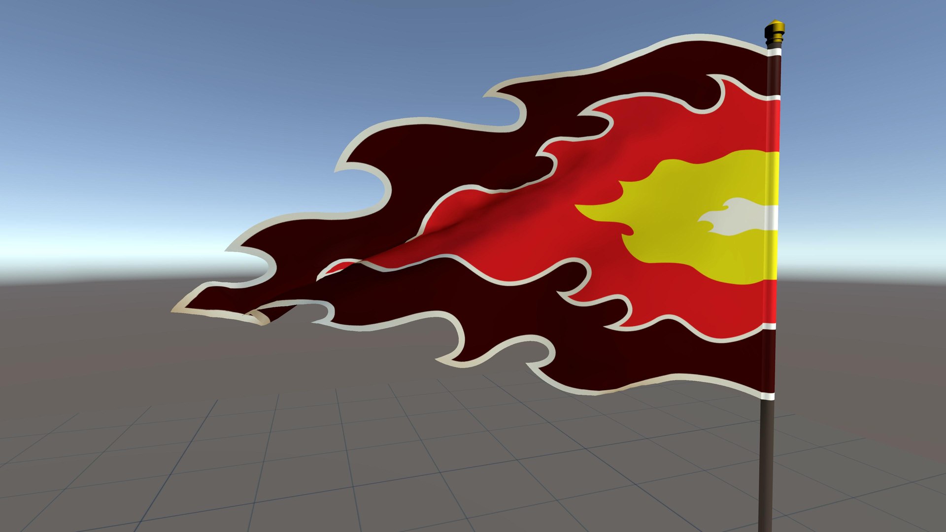 Fire Flag Unity 3D https://p.turbosquid.com/ts-thumb/GS/8PFMJE/Yn/fireflag_03/jpg/1771499910/1920x1080/fit_q87/090fd547df09f1f8326932d99256aa8b8edca0ca/fireflag_03.jpg