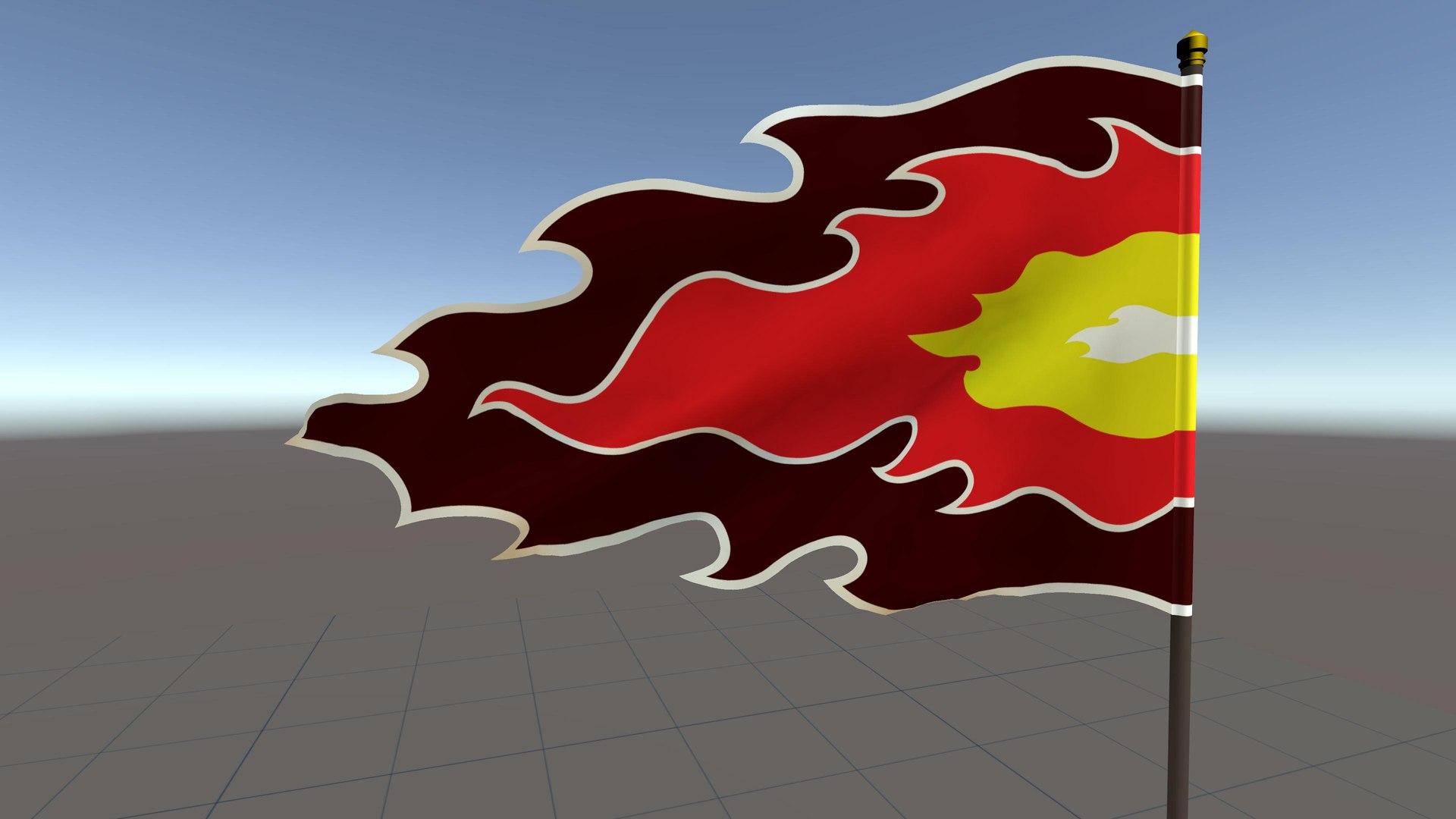 Fire Flag Unity 3D https://p.turbosquid.com/ts-thumb/GS/8PFMJE/g4/fireflag_05/jpg/1771499911/1920x1080/fit_q87/9ce1cccf4eee1e3dc1ef8fa9a1f2b4788dc26ecf/fireflag_05.jpg