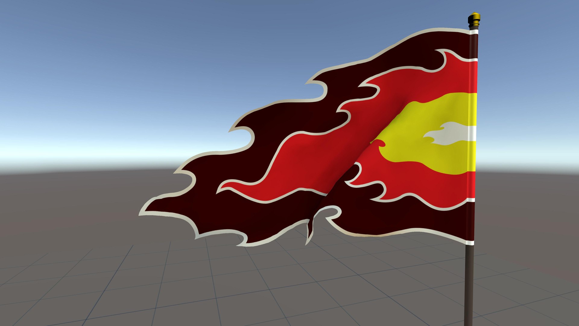 Fire Flag Unity 3D https://p.turbosquid.com/ts-thumb/GS/8PFMJE/iK/fireflag_02/jpg/1771499910/1920x1080/fit_q87/ee8563ef6704dcaa835b40ac9237151f46022863/fireflag_02.jpg